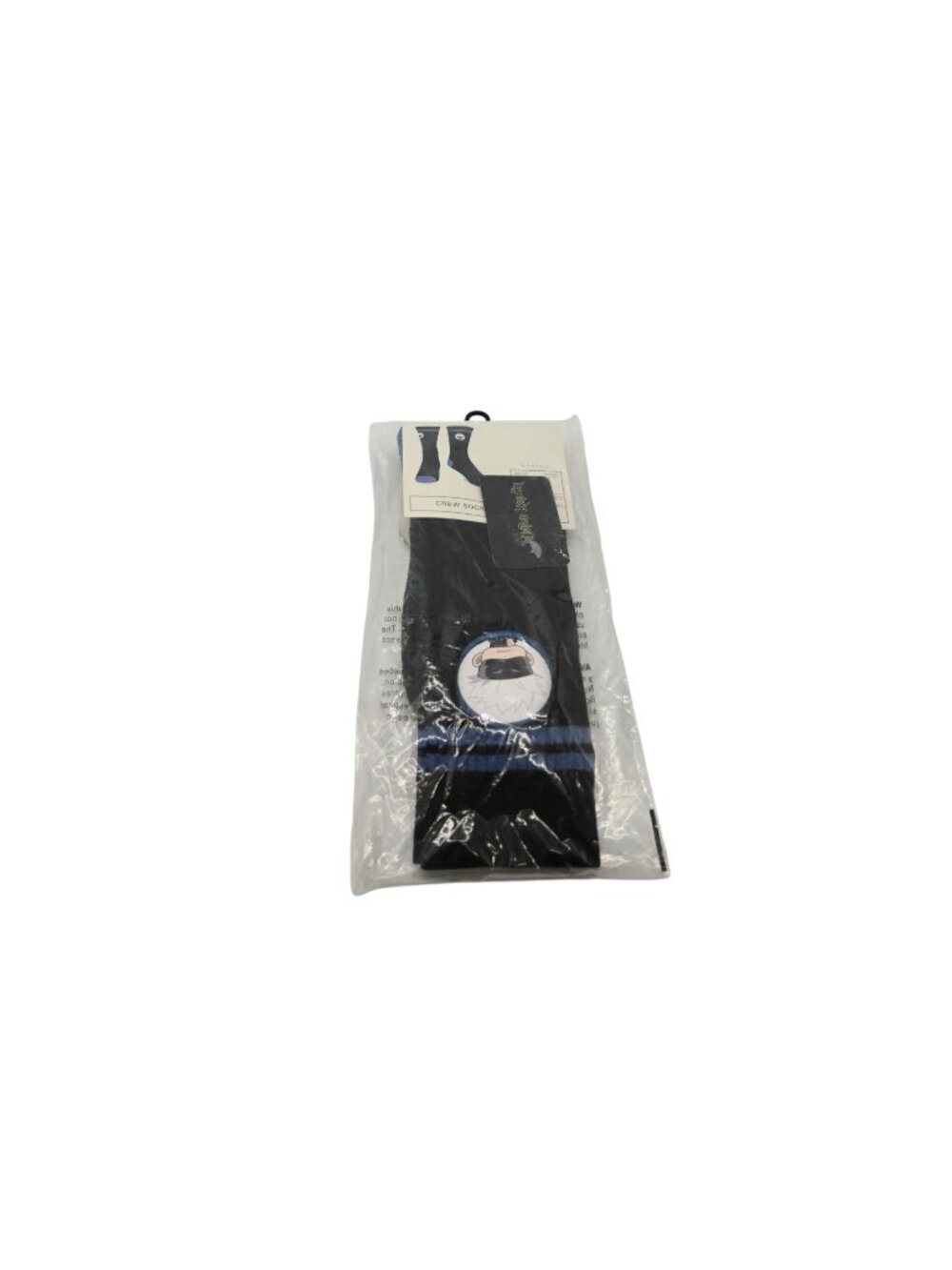 NIP Bioworld Jujutsu Kaisen Crew Socks Shoe Sz 6.5-12.5 Black Blue Anime Manga